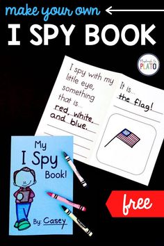 This Make Your Own I Spy Book is perfect for kindergarten and first grade students! Turn this activity into a writing center prompt or writers workshop lesson! #Ispy #writersworkshop #writingcenter #writingprompts