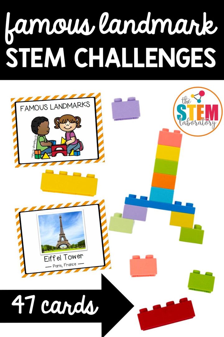 One of the BEST things about education is that it can take you places.✈️

And the magic of a teacher is they can take you places without even leaving the classroom.💡

That’s why this set of 47 challenge cards is such a meaningful and important addition to your STEM center.✨
 
On any day of the week, you can take your students on a trip around the world, building Famous Landmarks like:

🌍Parthenon in Greece
🌍Stonehenge in England
🌍Ayers Rock in Australia
🌍Angkor Wat in Cambodia

➡️And 43 more iconic destinations.

👉No passports, luggage, or long waits at the airport required – just a container of blocks, a quick download, and LOTS of imagination.

Your students are on their way to engaging and fun STEM learning!

✨Just comment “Landmark” below or send us a DM, and our friendly Plato-bot will send you a link to our TPT store or the STEM Laboratory shop. 

It’s always that simple!

#STEM #Famouslandmarks #STEMlaboratory